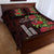 Hawaii Mele Kalikimaka Kakau Quilt Bed Set I'iwi Bird on Ohia Lehua