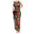 Hawaii Mele Kalikimaka Kakau Tank Maxi Dress I'iwi Bird on Ohia Lehua