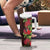 Hawaii Mele Kalikimaka Kakau Tumbler With Handle I'iwi Bird on Ohia Lehua