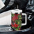 Hawaii Mele Kalikimaka Kakau Tumbler With Handle I'iwi Bird on Ohia Lehua