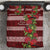 Hawaii Christmas Mele Kalikimaka Bedding Set I'iwi Bird on Ohia Lehua