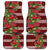 Hawaii Christmas Mele Kalikimaka Car Mats I'iwi Bird on Ohia Lehua