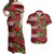 Hawaii Christmas Mele Kalikimaka Couples Matching Off Shoulder Maxi Dress and Hawaiian Shirt I'iwi Bird on Ohia Lehua