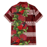 Hawaii Christmas Mele Kalikimaka Family Matching Puletasi and Hawaiian Shirt I'iwi Bird on Ohia Lehua LT7 - Polynesian Pride