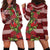 Hawaii Christmas Mele Kalikimaka Hoodie Dress I'iwi Bird on Ohia Lehua