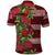 Hawaii Christmas Mele Kalikimaka Polo Shirt I'iwi Bird on Ohia Lehua