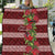 Hawaii Christmas Mele Kalikimaka Quilt I'iwi Bird on Ohia Lehua