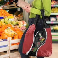 New Zealand Christmas Grocery Bag Flora Map with Birds - Polynesian Pride