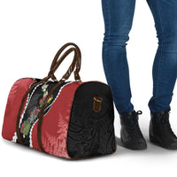 New Zealand Christmas Travel Bag Flora Map with Birds - Polynesian Pride