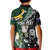 Custom South Africa Mix New Zealand Rugby 2023 Kid Polo Shirt World Cup Greatest Rivalry LT7 - Polynesian Pride