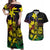 New Caledonia Kanaky Personalized Couples Matching Off Shoulder Maxi Dress and Hawaiian Shirt Fleche Faitiere - Plumeria