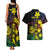 New Caledonia Kanaky Personalized Couples Matching Tank Maxi Dress and Hawaiian Shirt Fleche Faitiere - Plumeria