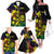 New Caledonia Kanaky Personalized Family Matching Off The Shoulder Long Sleeve Dress and Hawaiian Shirt Fleche Faitiere - Plumeria