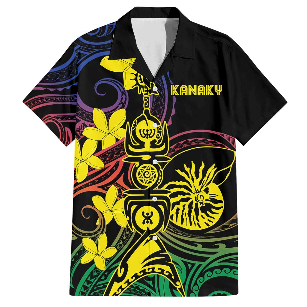 New Caledonia Kanaky Personalized Family Matching Off Shoulder Maxi Dress and Hawaiian Shirt Fleche Faitiere - Plumeria