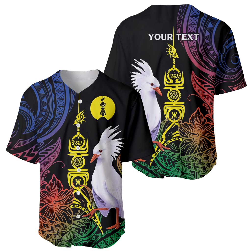 New Caledonia Kanaky Personalized Baseball Jersey Fleche Faitiere Mix Kagu
