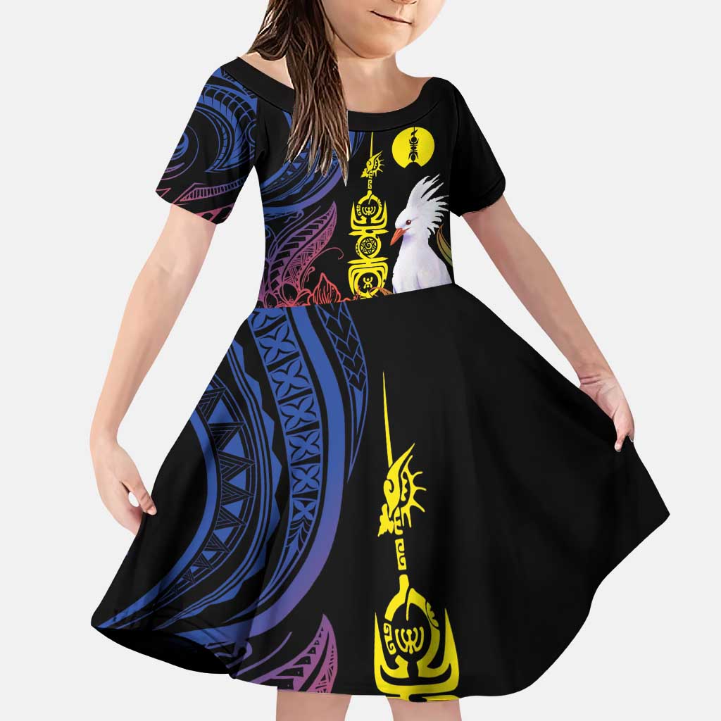 New Caledonia Kanaky Personalized Family Matching Puletasi and Hawaiian Shirt Fleche Faitiere Mix Kagu