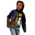 New Caledonia Kanaky Personalized Kid Hoodie Fleche Faitiere Mix Kagu