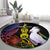 New Caledonia Kanaky Personalized Round Carpet Fleche Faitiere Mix Kagu