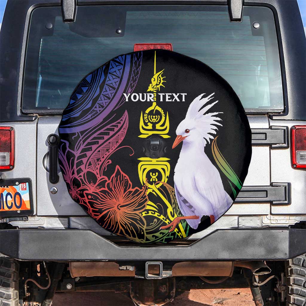 New Caledonia Kanaky Personalized Spare Tire Cover Fleche Faitiere Mix Kagu