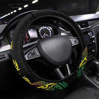 New Caledonia Kanaky Steering Wheel Cover Fleche Faitiere Mix Kagu