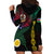 Personalised Vanuatu Hoodie Dress Turtle Chest Tattoo Flag Color - Shefa LT7 - Polynesian Pride