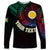 Personalised Vanuatu Long Sleeve Shirt Turtle Chest Tattoo Flag Color - Shefa LT7 Unisex Black - Polynesian Pride