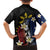 Personalized Philippines Tribal Family Matching Long Sleeve Bodycon Dress and Hawaiian Shirt Tropical Waves - Plumeria