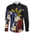 Personalized Philippines Tribal Family Matching Long Sleeve Bodycon Dress and Hawaiian Shirt Tropical Waves - Plumeria