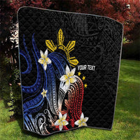 Personalized Philippines Tribal Quilt Tropical Waves - Plumeria
