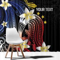 Personalized Philippines Tribal Window Curtain Tropical Waves - Plumeria