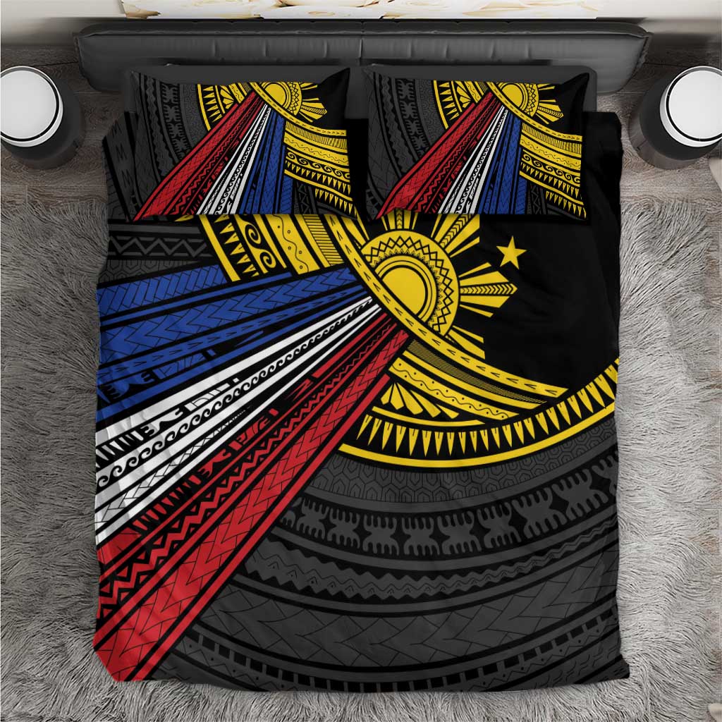 Philippines Sun Bedding Set Pasifika Tribal Style