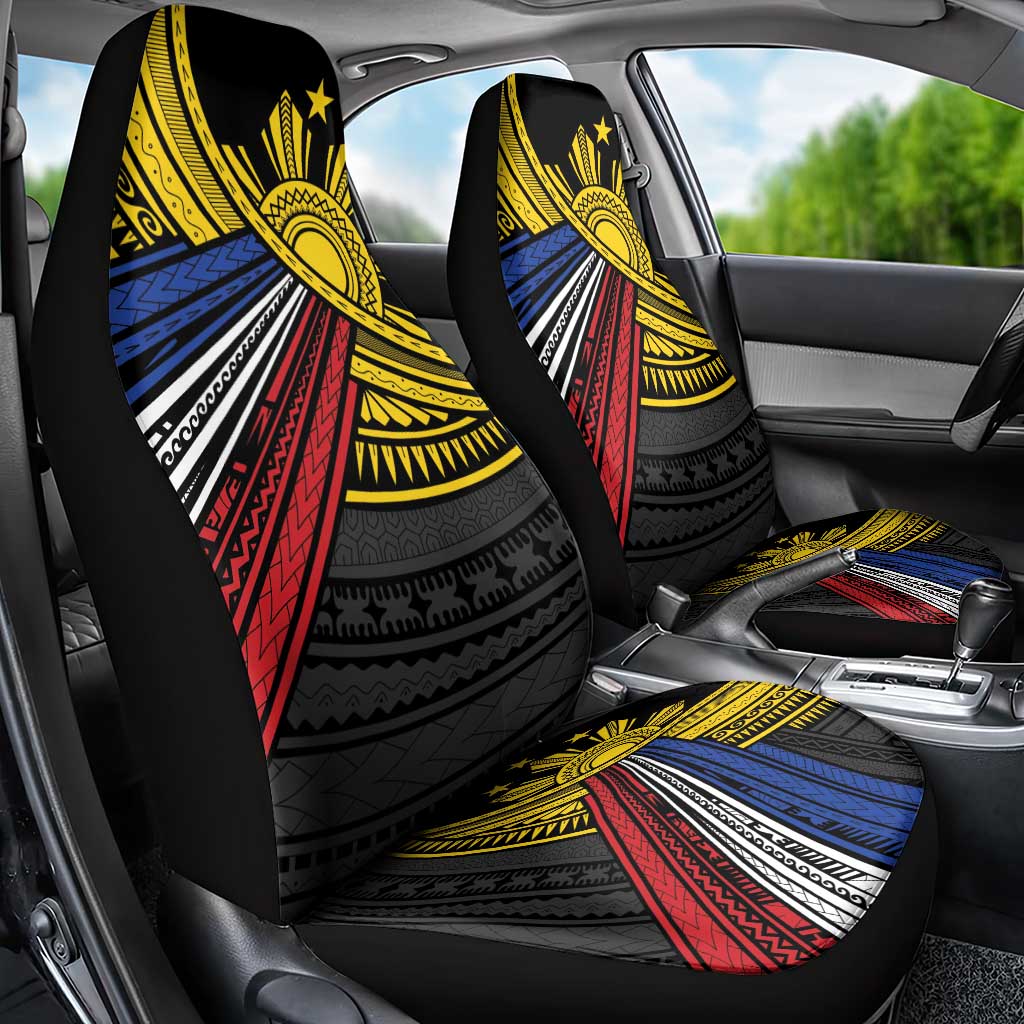 Philippines Sun Car Seat Cover Pasifika Tribal Style