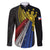 Philippines Sun Family Matching Long Sleeve Bodycon Dress and Hawaiian Shirt Pasifika Tribal Style