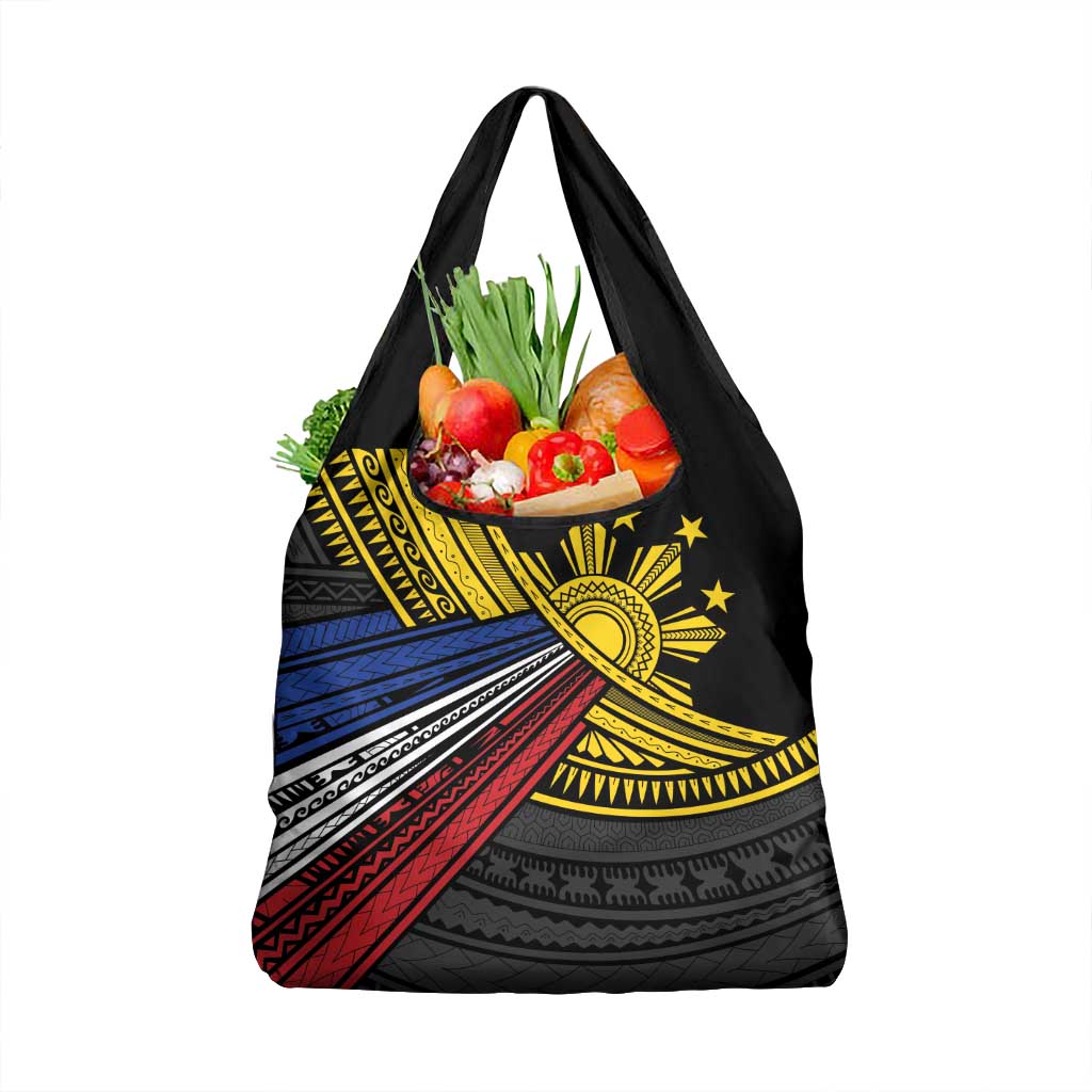 Philippines Sun Grocery Bag Pasifika Tribal Style