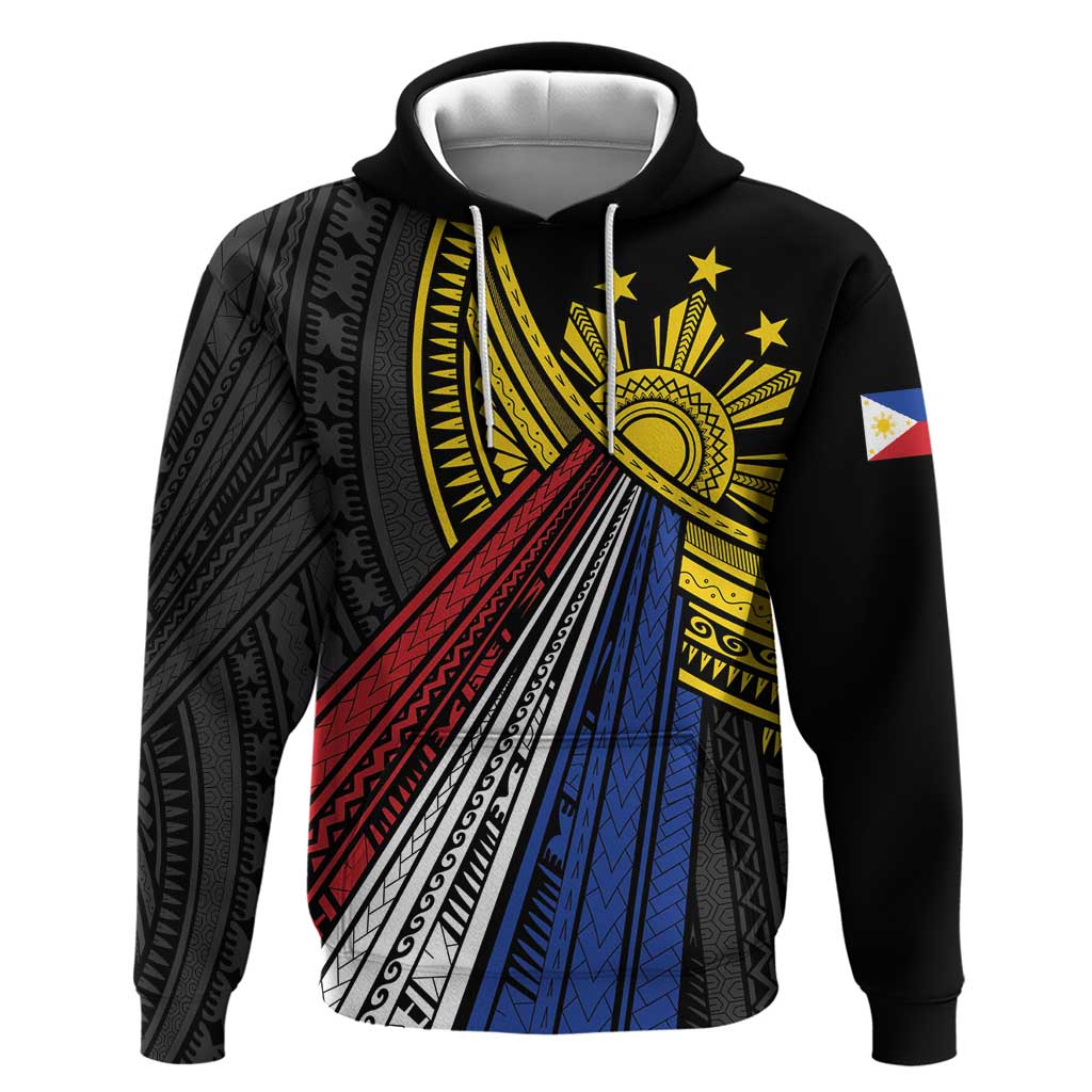 Philippines Sun Hoodie Pasifika Tribal Style