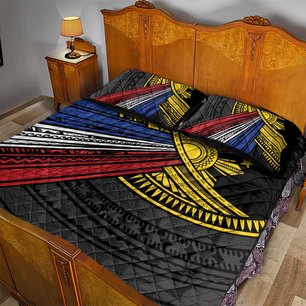 Philippines Sun Quilt Bed Set Pasifika Tribal Style