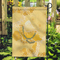 Hawaii Oahu Island Flowers Lei Garden Flag Yellow Ilima Mix Plumeria