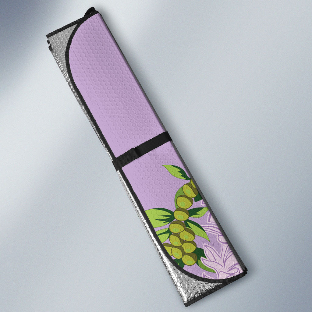Hawaii Kauai Island Flowers Lei Auto Sun Shade Mokihana Lei