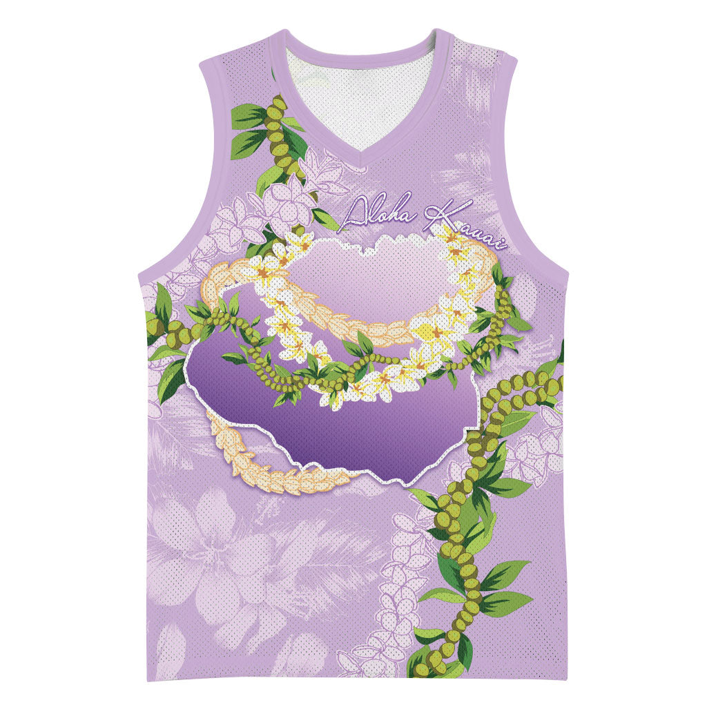 Hawaii Kauai Island Flowers Lei Basketball Jersey Mokihana Lei