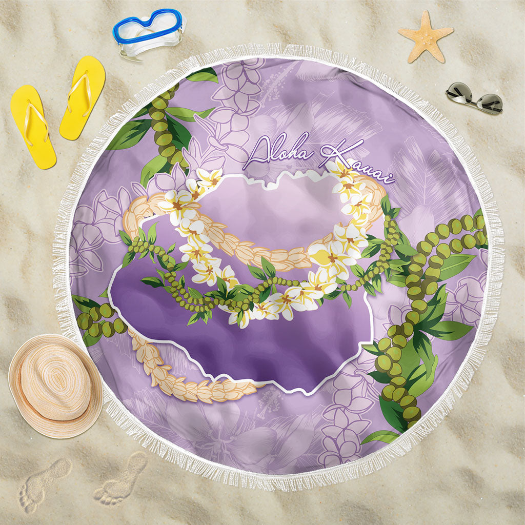 Hawaii Kauai Island Flowers Lei Beach Blanket Mokihana Lei