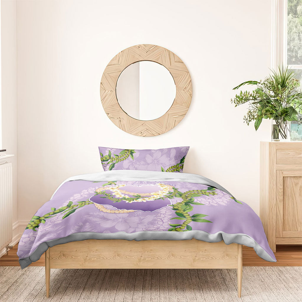 Hawaii Kauai Island Flowers Lei Bedding Set Mokihana Lei