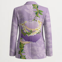 Hawaii Kauai Island Flowers Lei Blazer Mokihana Lei