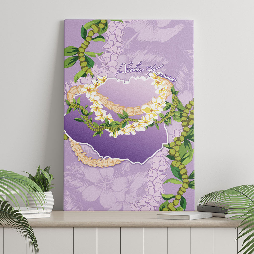 Hawaii Kauai Island Flowers Lei Canvas Wall Art Mokihana Lei
