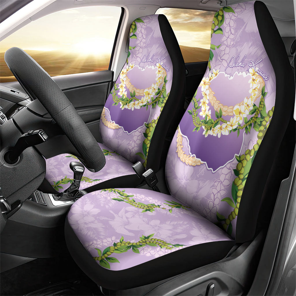 Hawaii Kauai Island Flowers Lei Car Seat Cover Mokihana Lei