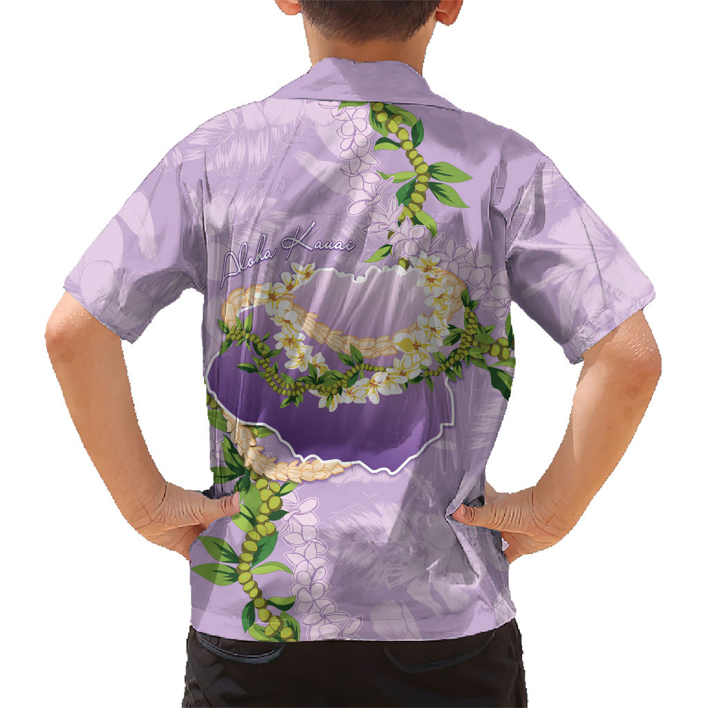 Hawaii Kauai Island Flowers Lei Family Matching Puletasi and Hawaiian Shirt Mokihana Lei LT7 - Polynesian Pride