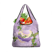 Hawaii Kauai Island Flowers Lei Grocery Bag Mokihana Lei