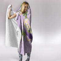 Hawaii Kauai Island Flowers Lei Hooded Blanket Mokihana Lei