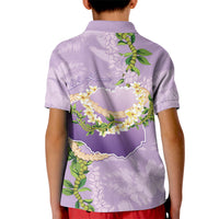 Hawaii Kauai Island Flowers Lei Kid Polo Shirt Mokihana Lei