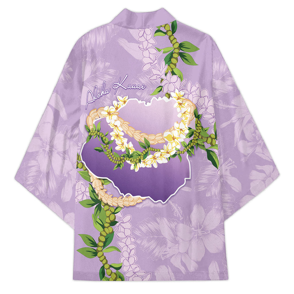 Hawaii Kauai Island Flowers Lei Kimono Mokihana Lei