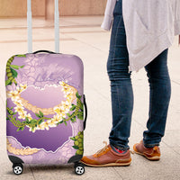 Hawaii Kauai Island Flowers Lei Luggage Cover Mokihana Lei